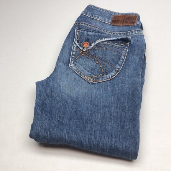 Denim - VINTAGE SILVER SUKI SURPLUS MIDRISE BOOTCUT JEANS 27x34